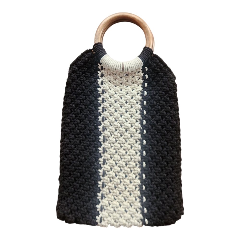 RARE! Laude The Label Vintage Macrame Handbag - Picture 7 of 7